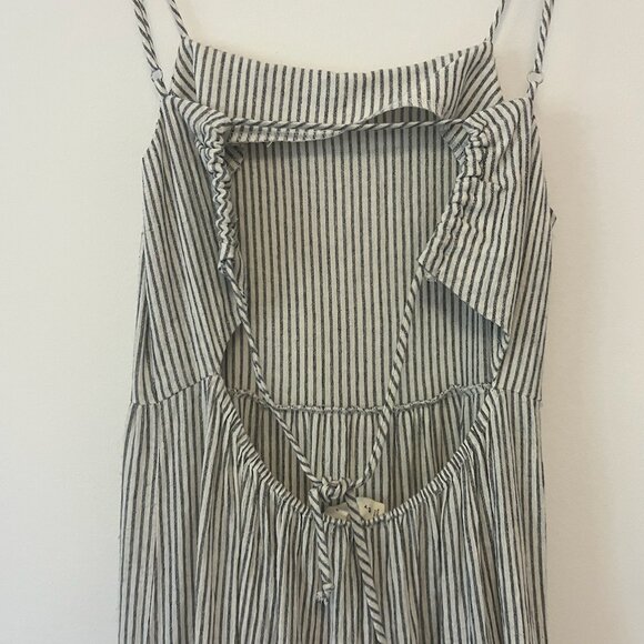 By Together | Midi Tiered US M Dress, Perfect Layering 100% Cotton, Striped - Picture 6 of 7